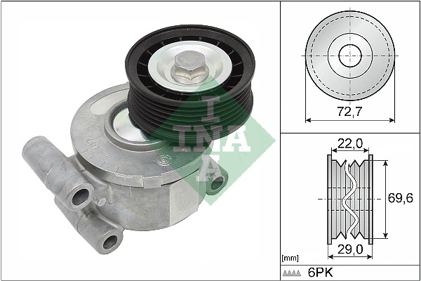 Belt Tensioner, V-ribbed belt